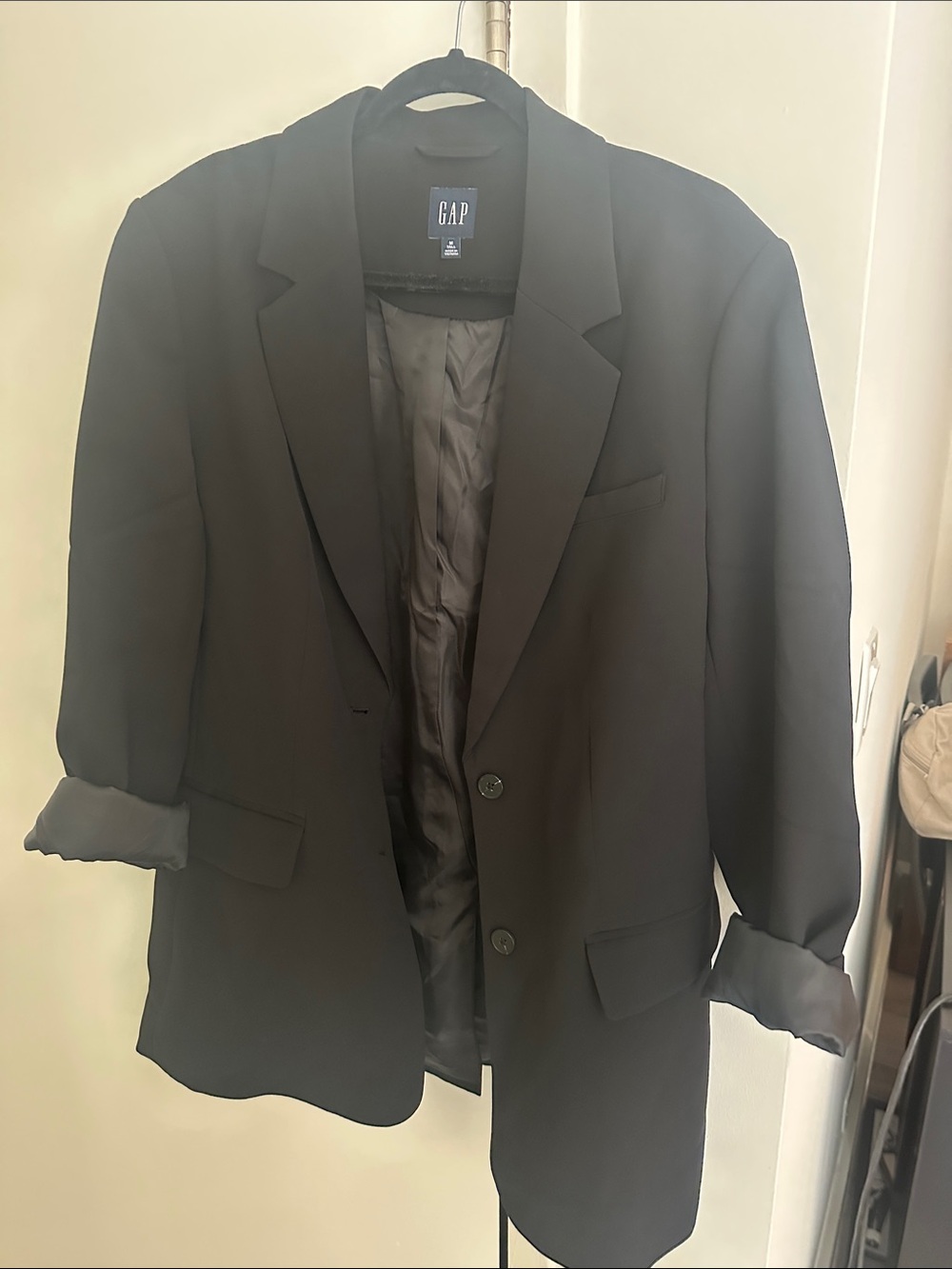 GAP oversizeBlack Blazer - Classic Tailored Jacket